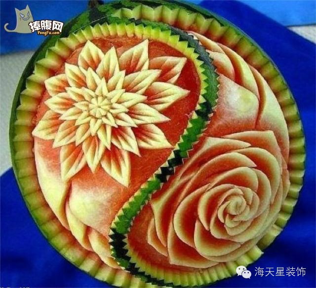 西瓜双花争艳